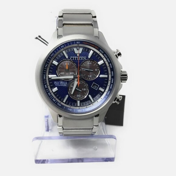 CB5874-81L Male Stainless steel blue ⌀ 43mm Citizen Onlineshop Citizen Eco-Drive Men\'s 43mm Silver Blue Calendar Watch